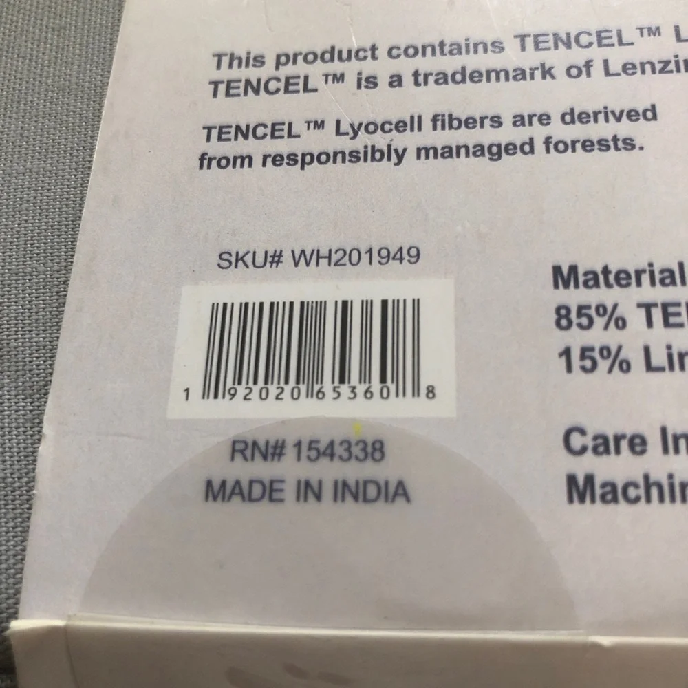 TENCEL™ Lyocell & Linen Blend Sheet Set - Magdalena Collection King Set Grey